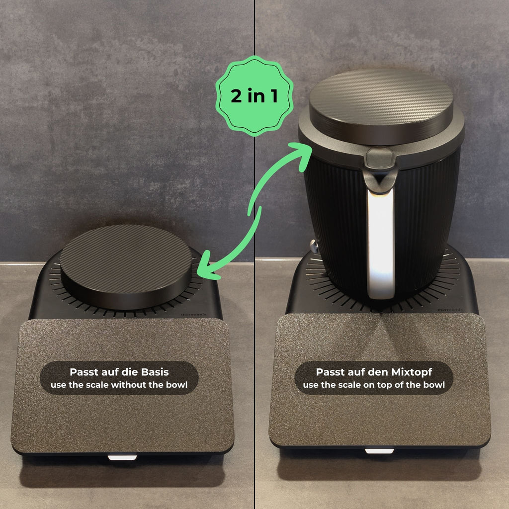 2-in-1 Waageplatte Thermomix TM7 – Carbon Optik