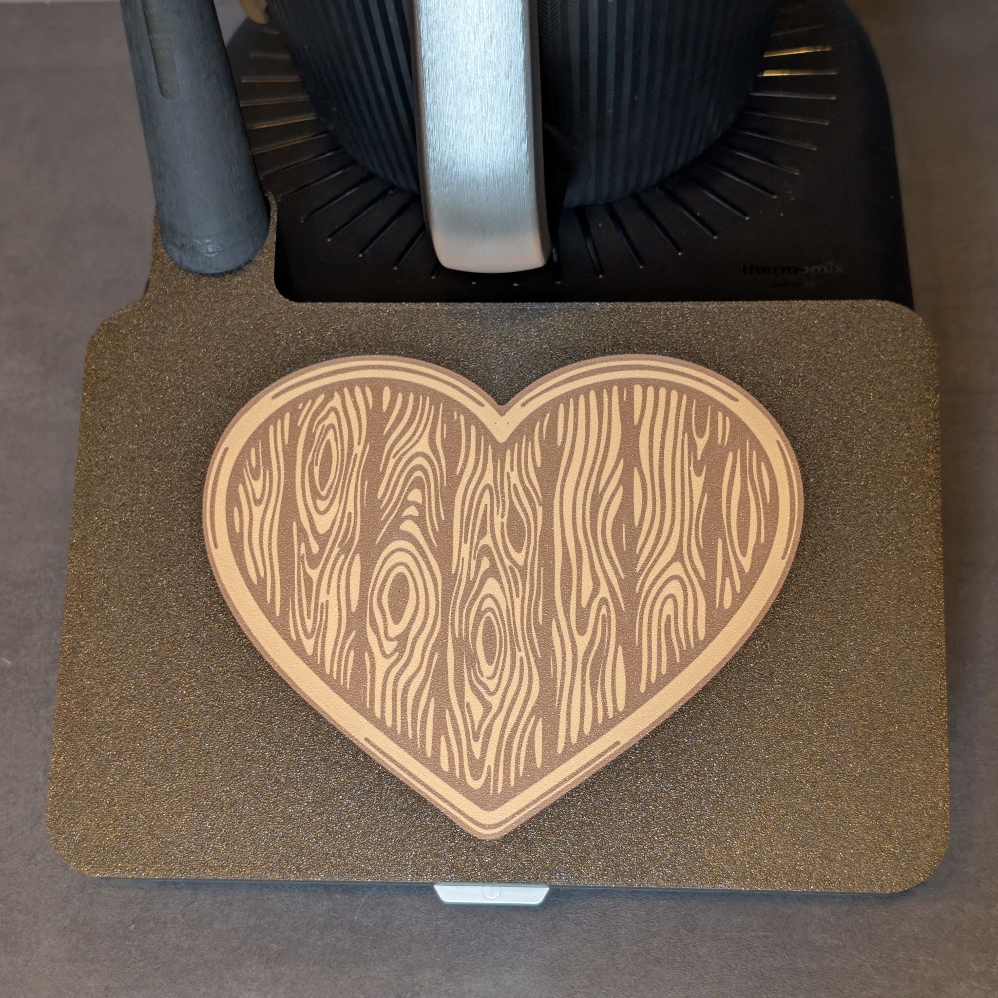 Displayschutz für Thermomix TM7 mit Holz Herz Design