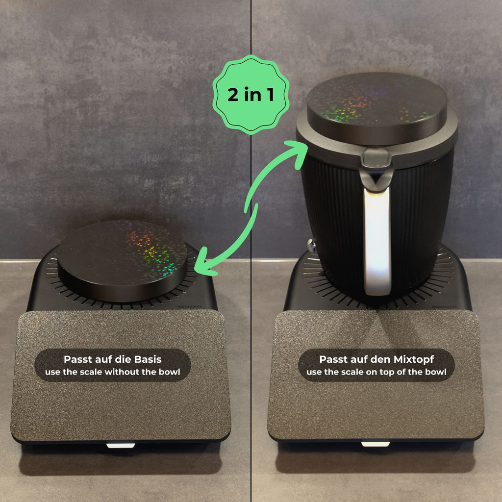 2-in-1 Waageplatte Thermomix TM7 – funkelnde Sterne Effekt Oberfläche