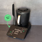 Displayschutz für Thermomix TM7 - „Cooking with Love“ mit Herzen oder Sternen