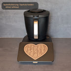 Displayschutz für Thermomix TM7 mit Holz Herz Design