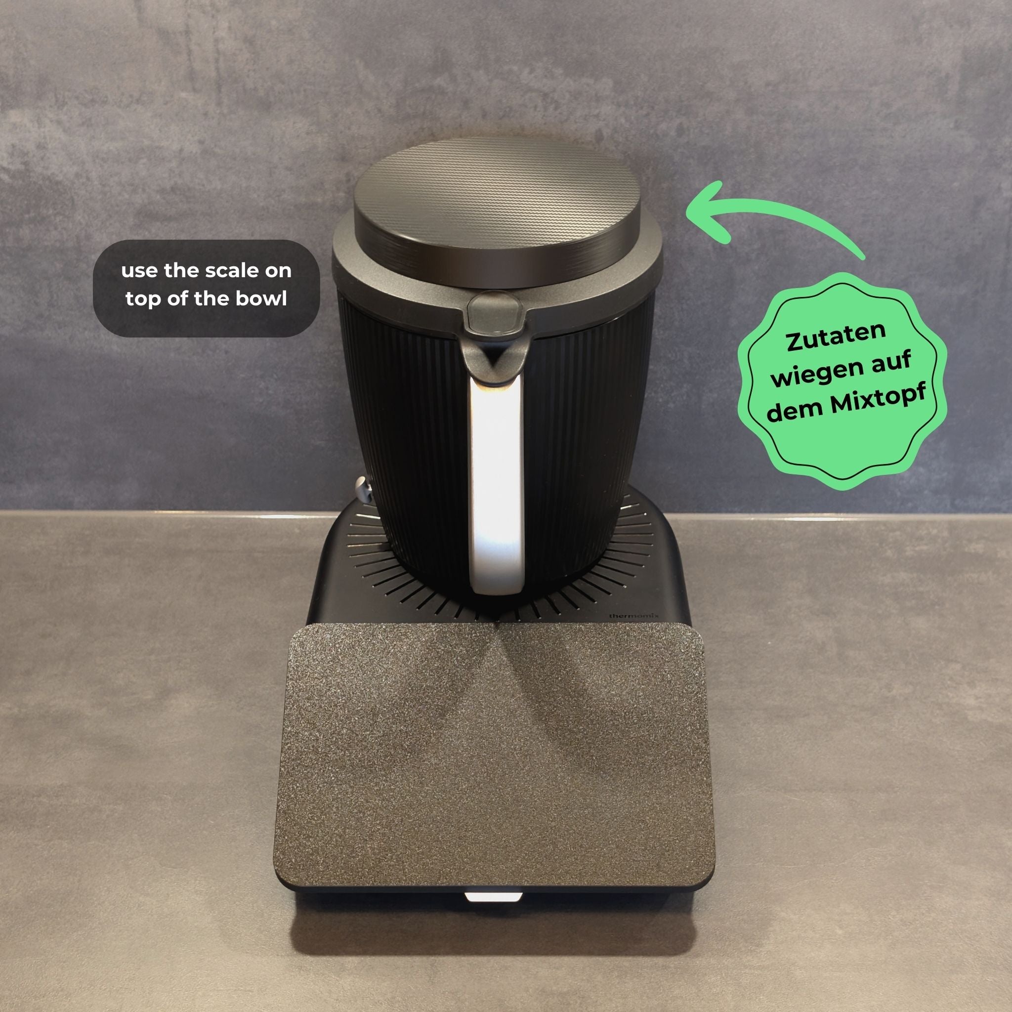 2-in-1 Waageplatte Thermomix TM7 – Carbon Optik