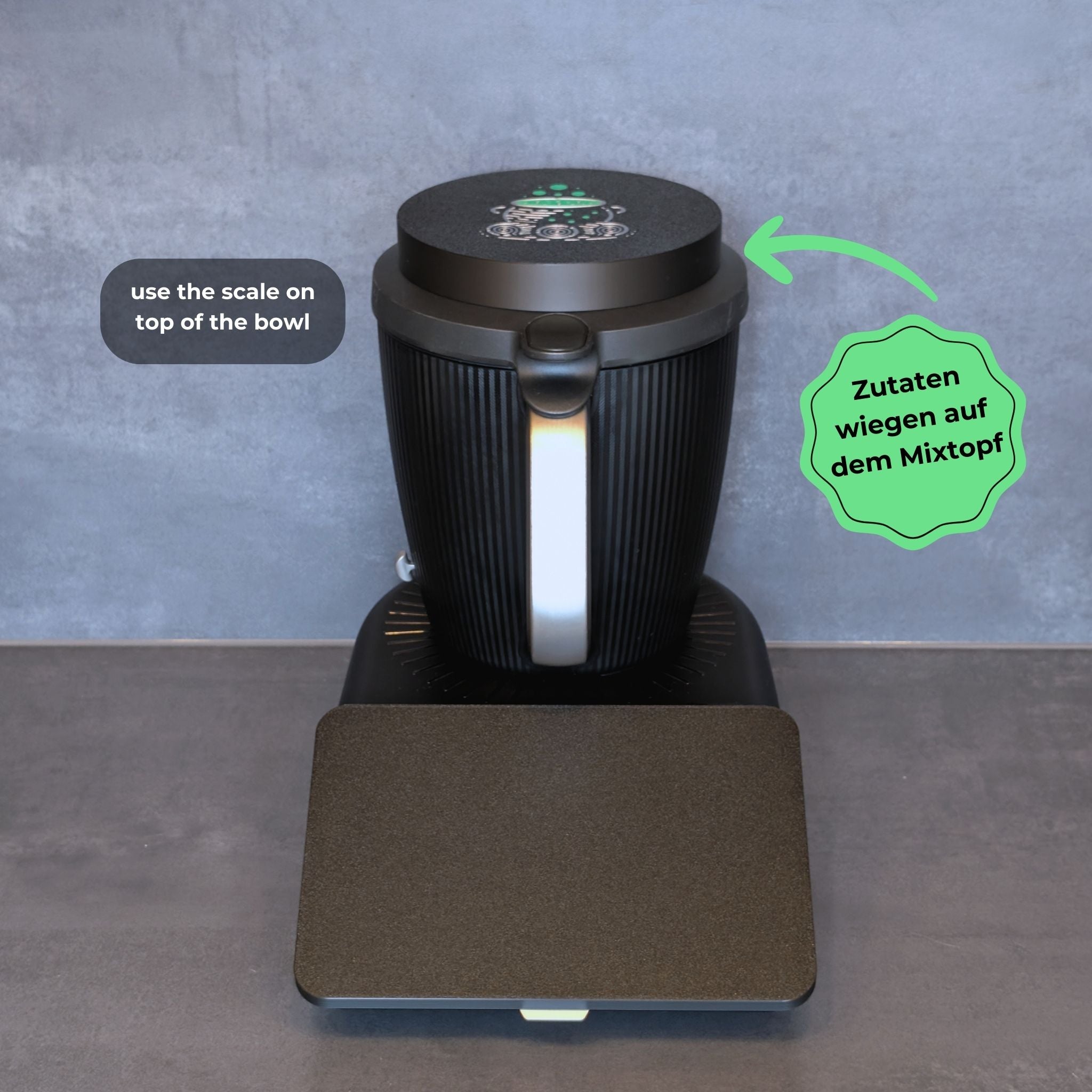 2-in-1 Waageplatte für Thermomix TM7 - Hexenkessel Design