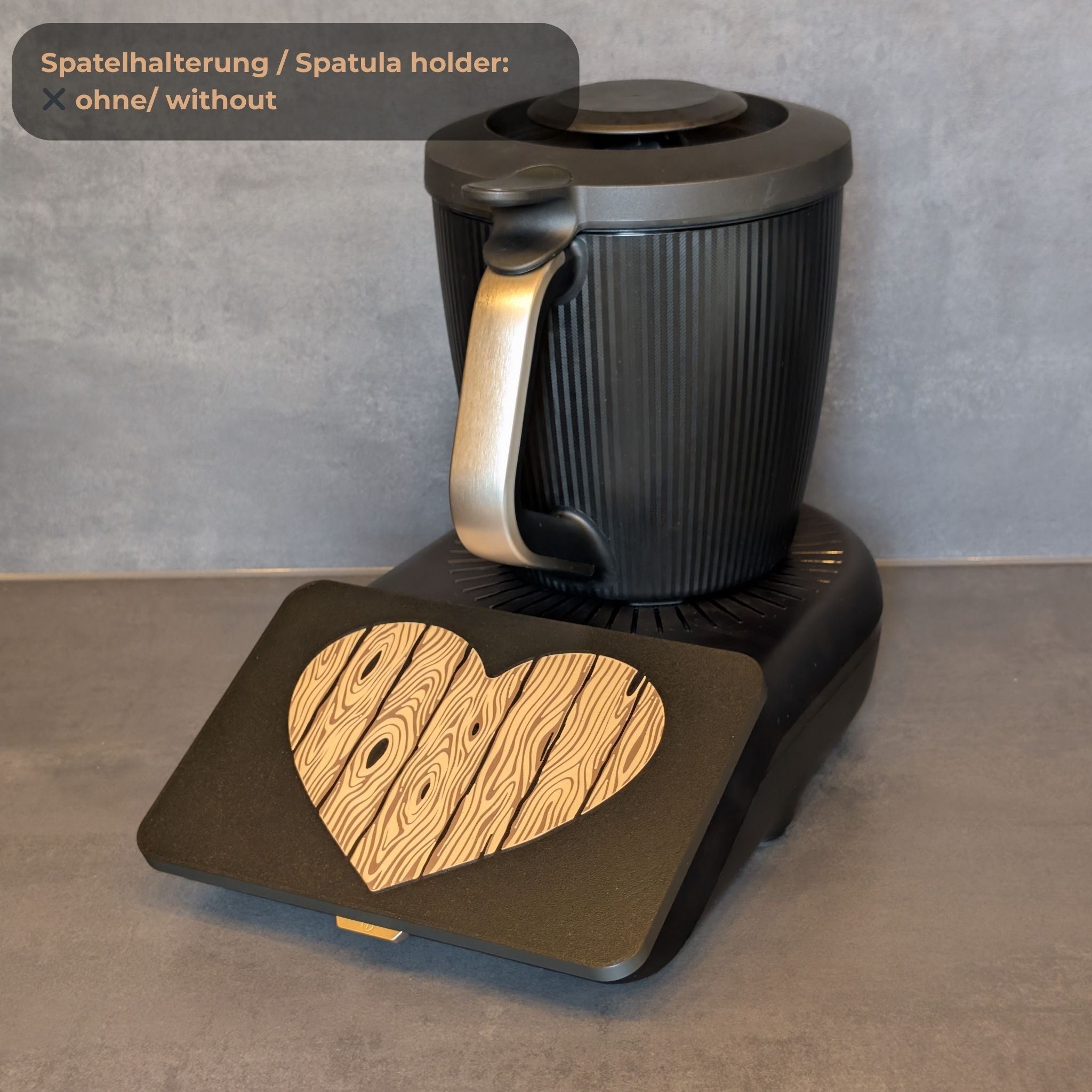 Displayschutz für Thermomix TM7 - Rustikales Holz Herz