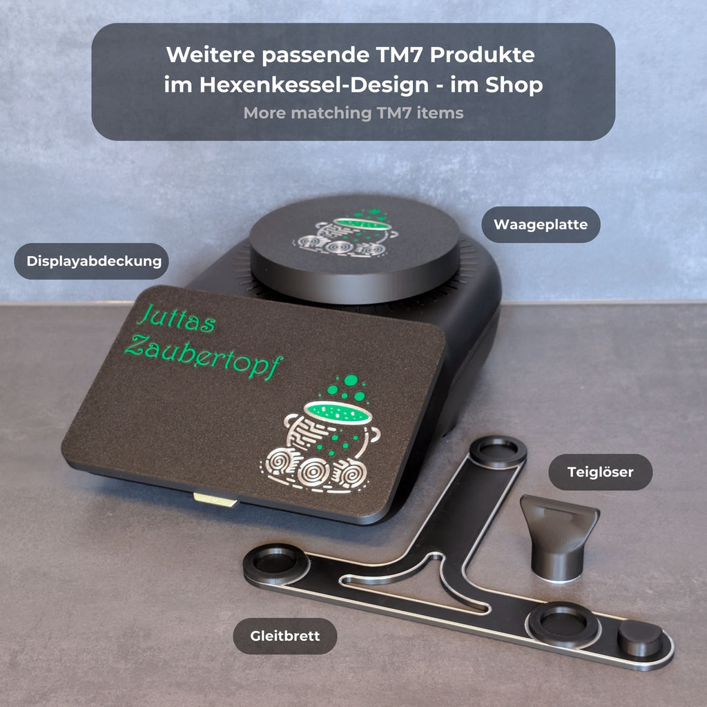 2-in-1 Waageplatte für Thermomix TM7 - Hexenkessel Design