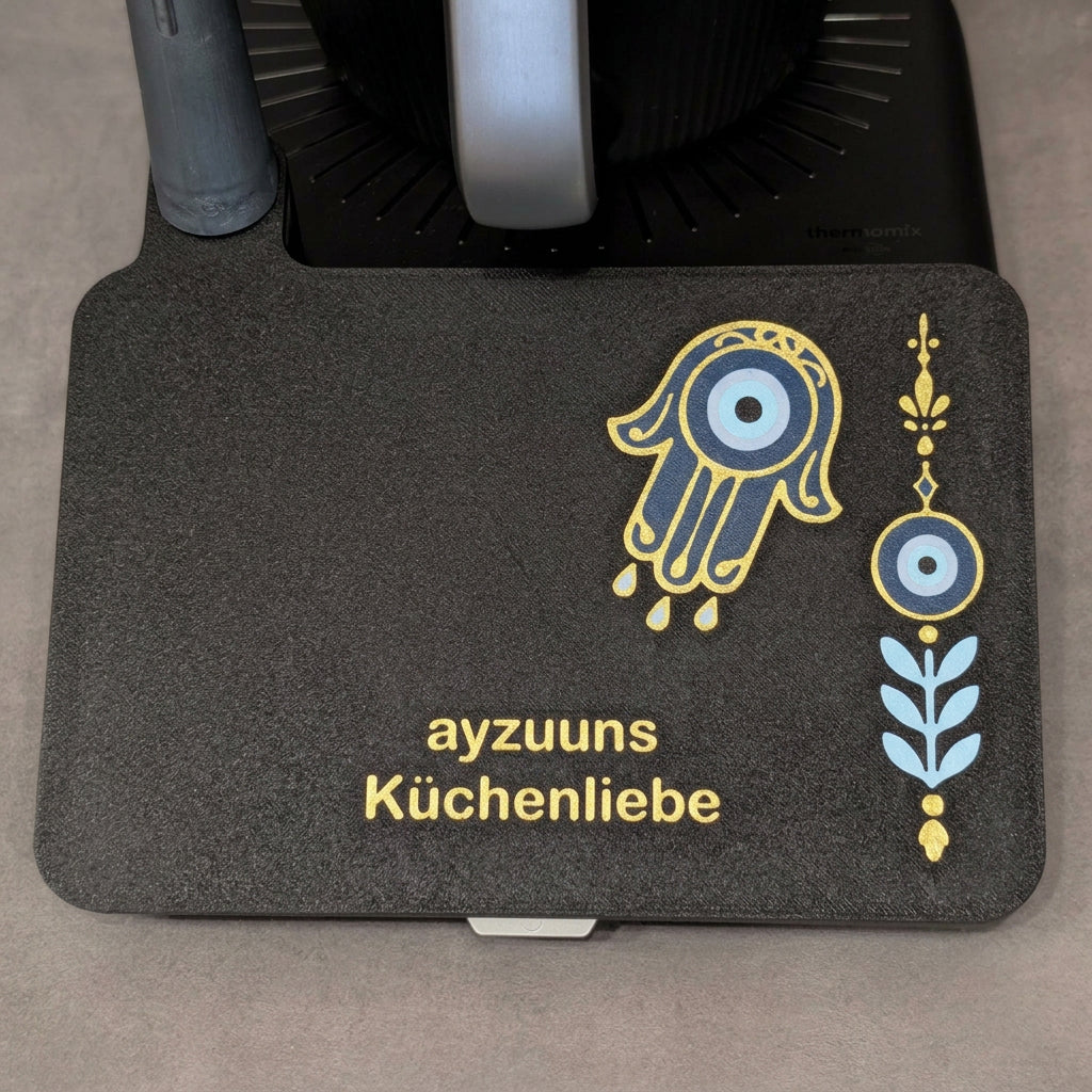 Displayschutz für Thermomix TM7 - Nazar Boncuk & Fatimas Hand mit Wunschtext